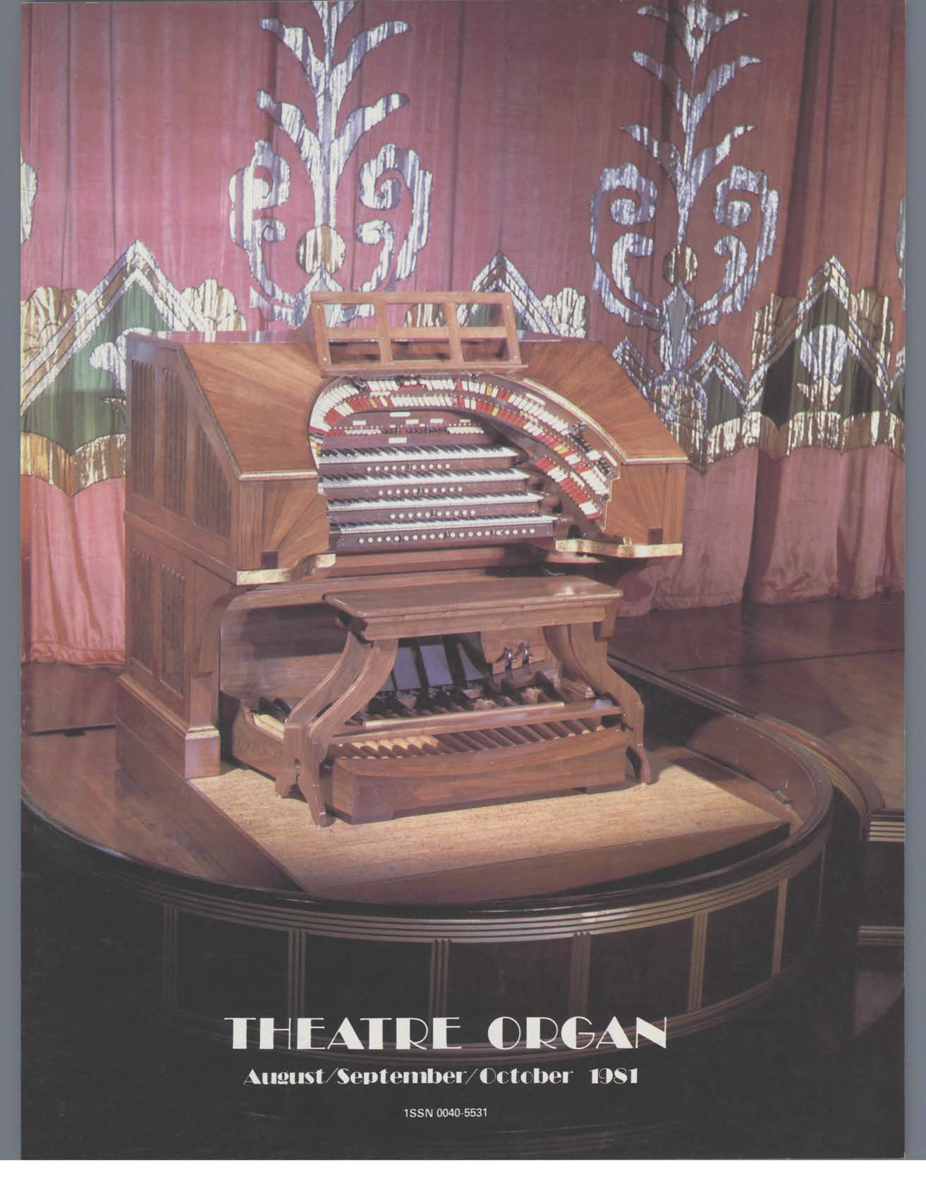 Theatre Organ, August - September - October 1981, Volume 23, Number 4