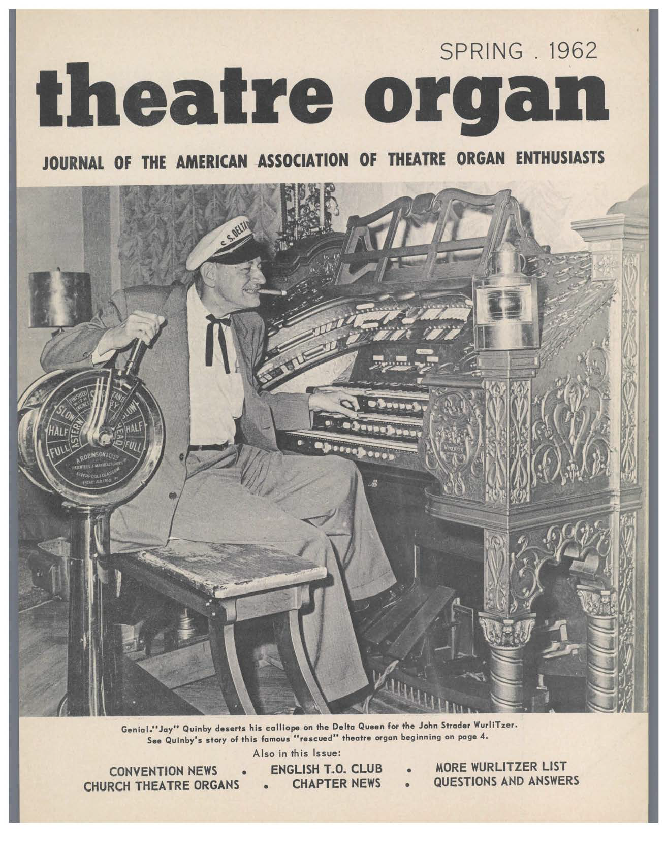 Theatre Organ, Spring 1962, Volume 4, Number 1