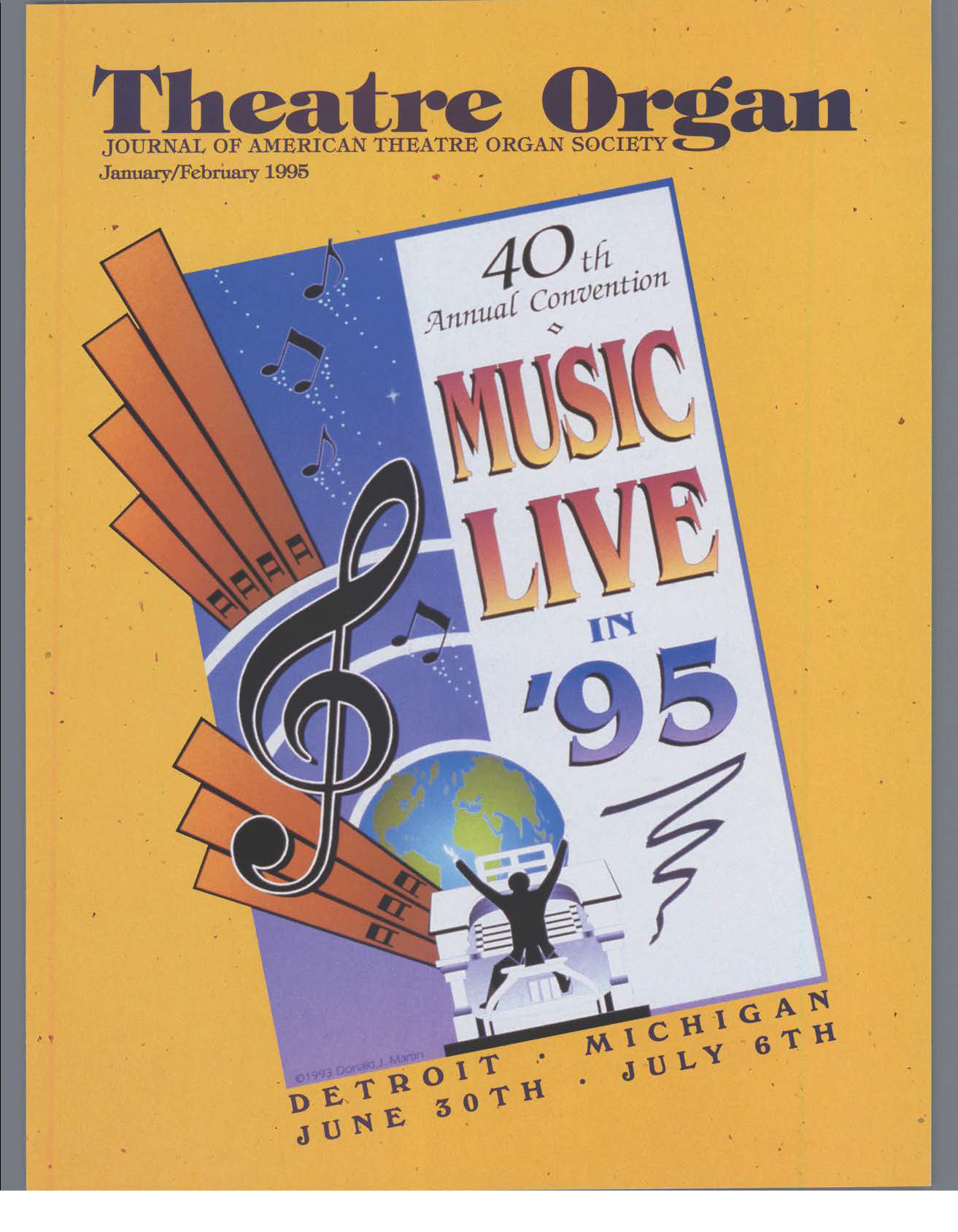 Theatre Organ, January - February 1995, Volume 37, Number 1