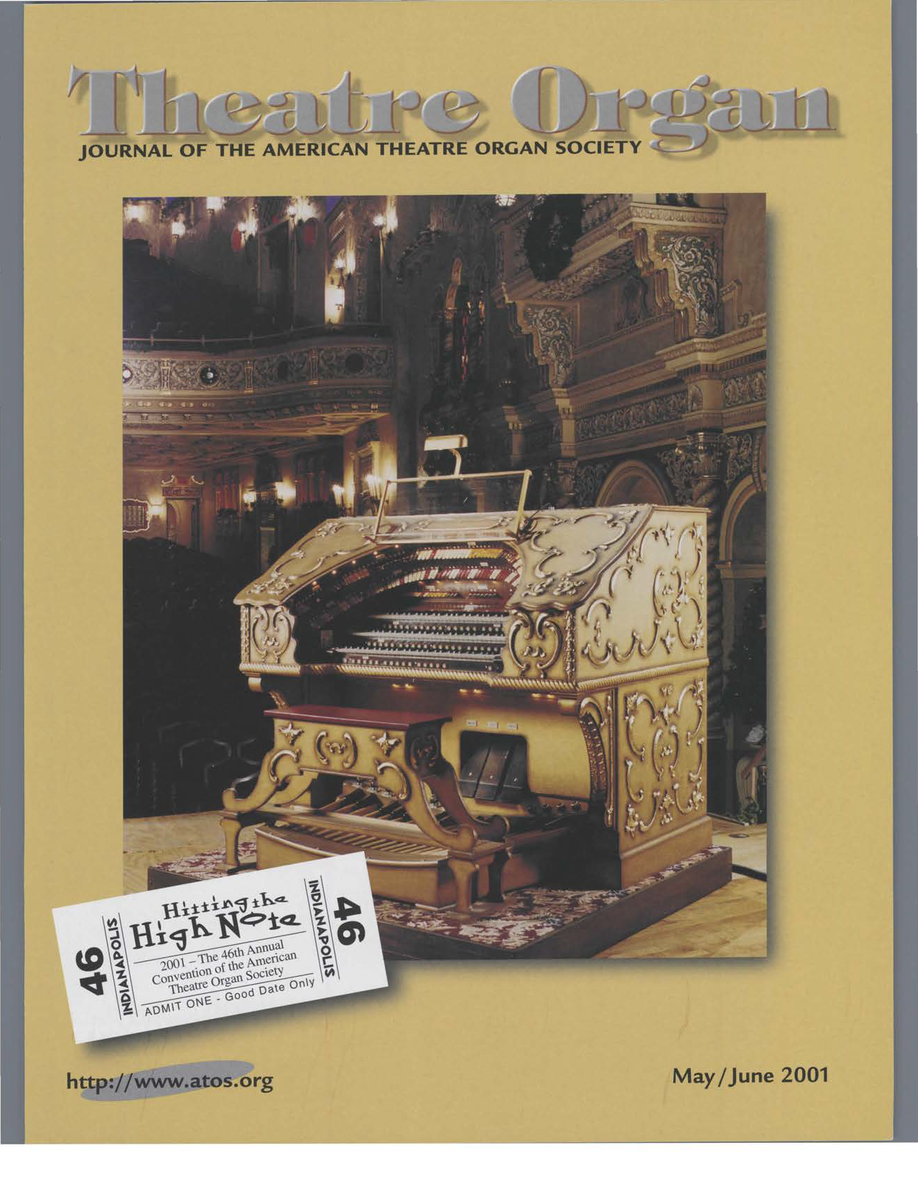 Theatre Organ, May - June 2001, Volume 43, Number 3