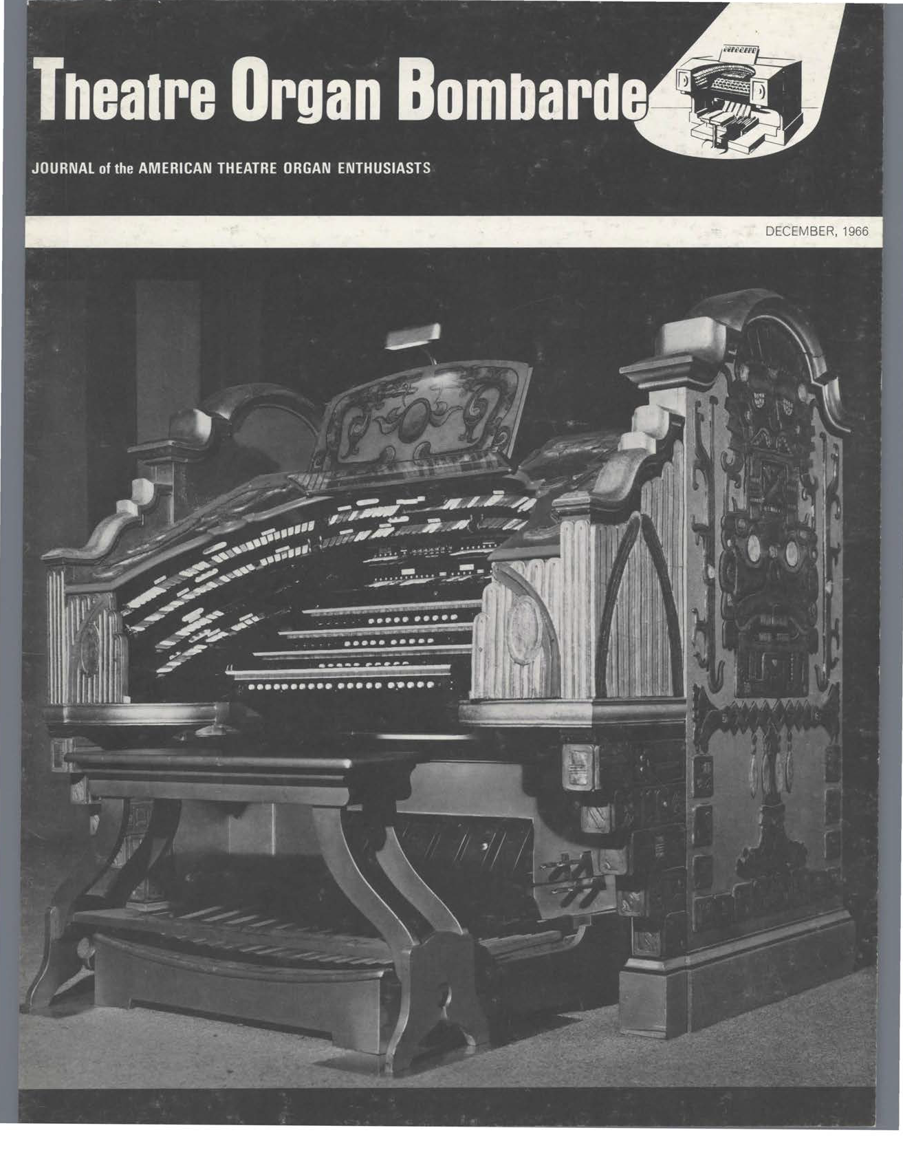 Theatre Organ, December 1966, Volume 8, Number 4