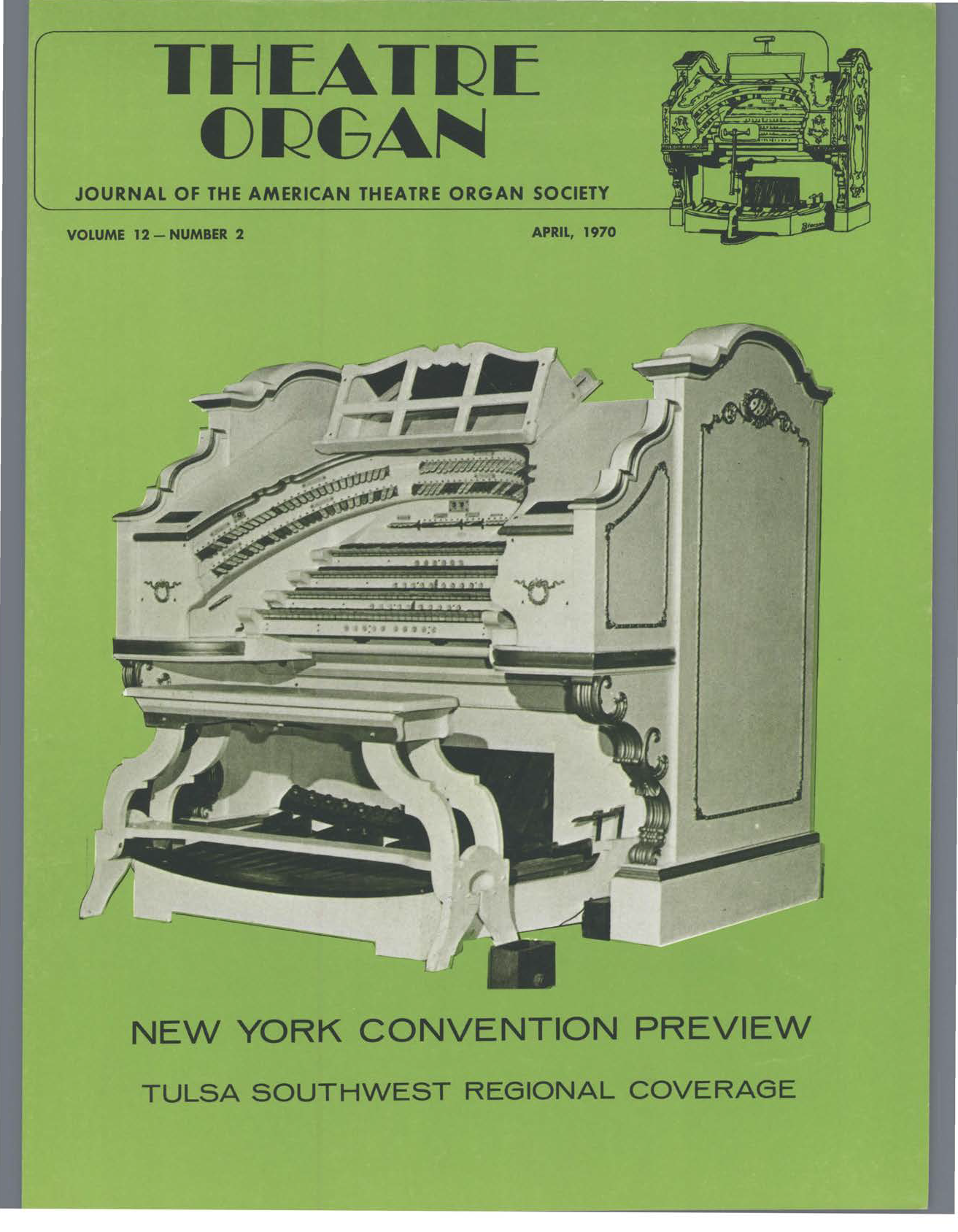 Theatre Organ, April 1970, Volume 12, Number 2